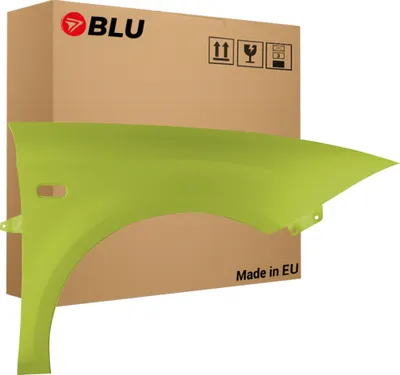 Image de BLU Aile Compatible avec Seat Leon II 2 1P1 LS1T Droite Grün AmarilloZitrus | 2005-2012 | Avant | Peint| Prêt à Monter | Acier