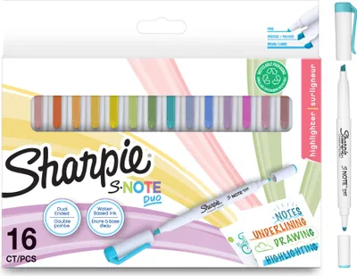 Zdjęcie produktu dla Sharpie 2182115 Marker kreatywny Sharpie S-NOTE DUO, blister 16 sztuk