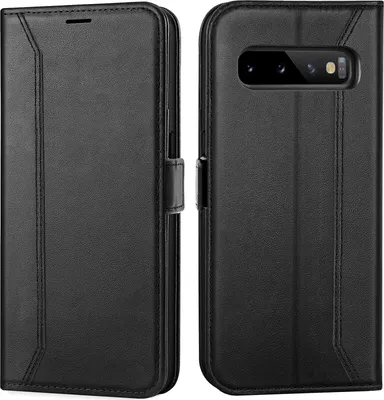 Obrázek produktu pro Pouzdro na mobilní telefon pro Samsung Galaxy S10 Plus kryt flipové pouzdro skládací pouzdro ochranný kryt, černé