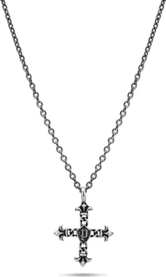 Produktbild von Police PEJGN2112811 Halskette mit Anhänger Herren Kudos Kreuz Edelstahl 76 cm