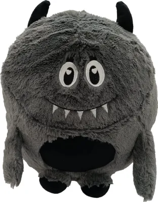 Produktbild von Monster Kuschelkissen Plüsch Kinder Kissen anthrazit Dekokissen mit Füllung ca. 45 cm Autokissen