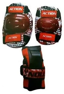 Image de Protection pour skateboard, ensemble SPARTAN STAR, couleur rouge, taille L