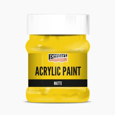 Produktbild von PENTART Acrylfarbe matt, 230 ml, Sonnengelb