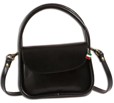 Produktbild von Florence Leder Tasche Damen Handtasche schwarz 8x20x14cm OTF877S1