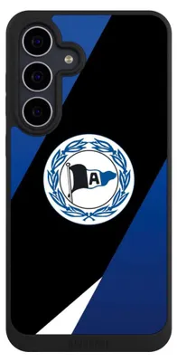 Produktbild von NIVOCASE Handyhülle für Samsung Galaxy S25 FE  Hülle NIVOpure Case Schwarz Arminia Bielefeld DSC Offizielles Lizenzprodukt