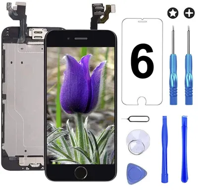 Productafbeelding van Display voor iPhone 6, zwart, 4,7", LCD-scherm, touchscreen en digitizer