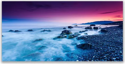 Produktbild von Tulup Leinwand-Bilder 140x70 Wandbild Canvas Kunstdruck Meer Strand Landschaft