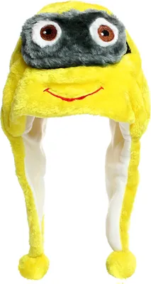 Produktbild von Glamexx24 Plüsch Tier Ohr Hut Tiermütze Kostüm Karneval Cap Pinguin Tiger Cosplay Kinder-Farbe: gelb