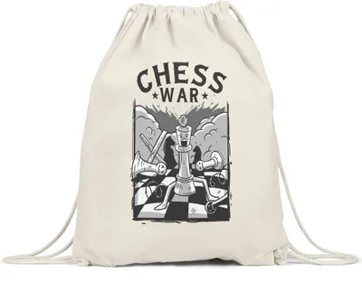 Produktbild von Chess War Turnbeutel Gymsack Schachspieler Schachbrett Chess Geschenkidee Für Schachfans