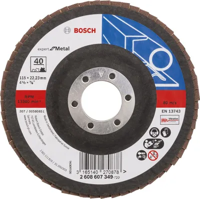 Produktbild von Fächerschleifscheibe X551 Expert for Metal, gerade, 115 mm, 40, Glasgewebe