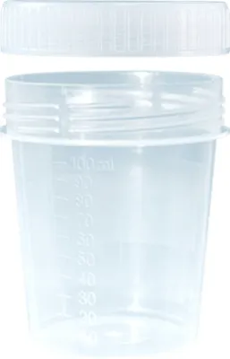 Produktbild von Urinbecher mit Schraubdeckel lose 100 ml (50 Stk.)