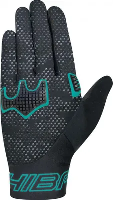 Produktbild von CHIBA Infinity - Radhandschuhe schwarz/petrol, leicht & atmungsaktiv, Touchfi...
