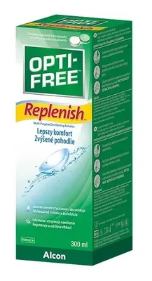 Zdjęcie produktu dla Opti-Free Replenish, Wielofunkcyjny płyn dezynfekcyjny do soczewek, 300 ml