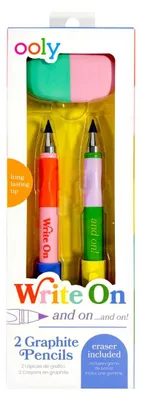 Produktbild von Ooly Graphitbleistift-Set mit Radiergummi - 3-teiliges Schreibvergnügen