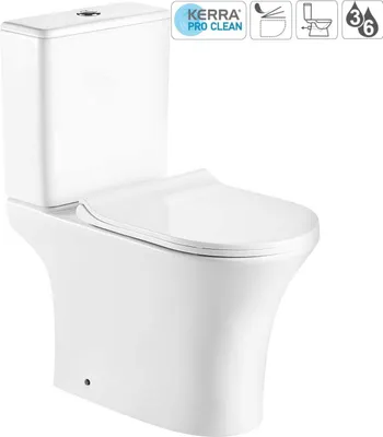 Immagine prodotto di Compattatore per WC, senza flangia/orizzontale, 78x35x63cm, + pannello SLIM soft close, bianco, Makalu