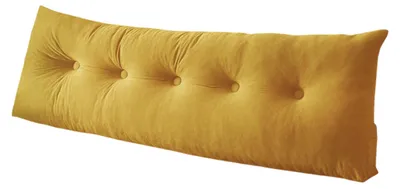 Produktbild von Dreieckiges Kopfteilkissen mit ergonomischer Rückenlehne und Seitentasche für Bett und Sofa im Studentenwohnheim
