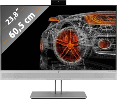 Produktbild von HP EliteDisplay E243m - 60,5 cm (23.8 Zoll) - 1920 x 1080 Pixel - Full HD - LED - 5 ms - Schwarz - Silber