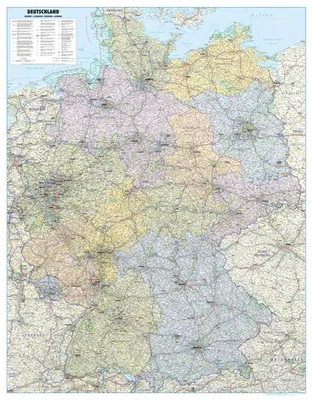 Produktbild von Poster Straßenkarte Deutschland. Maßstab 1:700 000