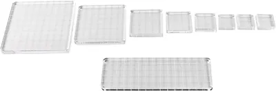 Productafbeelding van 9 stuks acryl stempelblokken, helder acryl stempelblok voor scrapbooking, doe-het-zelf knutselen