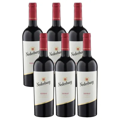 Produktbild von Nederburg Shiraz Rotwein trocken aus Südafrika 750ml 6er Pack