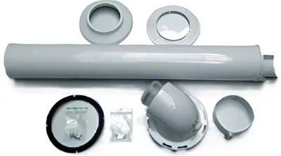 Productafbeelding van Horizontaal rookafzuigsysteem, diameter 60/100 mm, lengte 0,75 meter