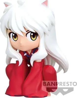 Imagen del producto de Banpresto Q Posket, figura de Inuyasha, versión sentada, color rojo. Rojo, talla única