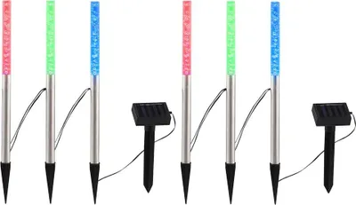 Produktbild von 6er Set Solar LED Steckleuchten für den Außenbereich