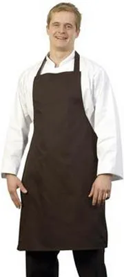 Produktbild von BonChef Schürze mit Latz AB246 (Einheitsgröße) (Schwarz)