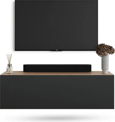 Produktbild von WEST TV Schrank 100 cm Fernsehtisch Sideboard, hängend oder stehend TV Möbel