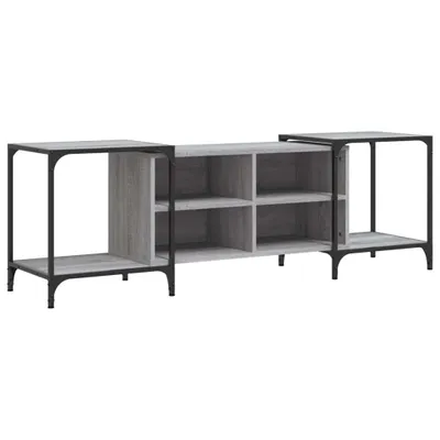 Obrázek produktu pro VidaXL 837605, Šedá, Kov, Dřevo, 1530 mm, 370 mm, 500 mm, 1 kusů