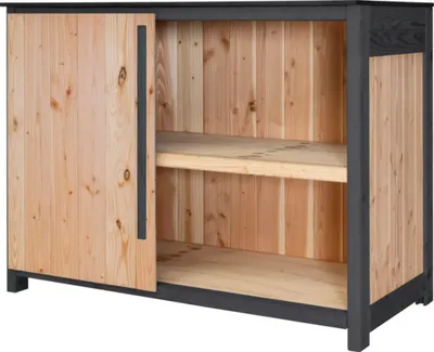 Produktbild von Gartenschrank/Outdoorküche Konsta Typ 603 Douglasie Eckmodul Tür links 120 x 58 x 92 cm natur