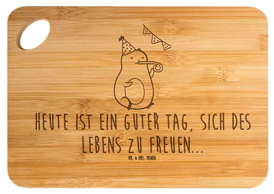 Produktbild von Mr. & Mrs. Panda Schneidebrett Avocado Party - Transparent - Geschenk, Avocados, Hackbrett, Happy Birthday, Geburtstag, Holzbrett, Frühstücksbrett, Frühstücksbrettchen