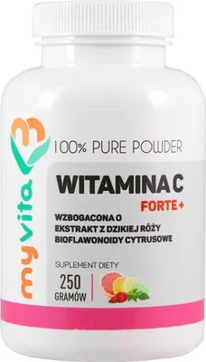 Produktbild von MyVita Vitamin C Forte with Rosehip Extract and Citrus Bioflavonoids 250g