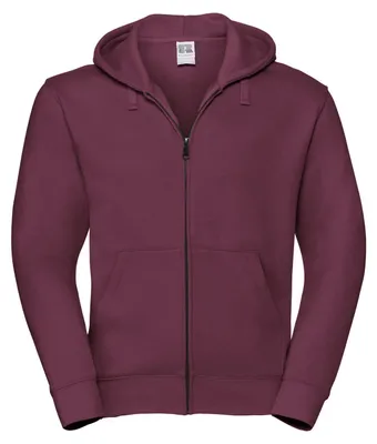 Produktbild von Russell - "Authentic" Hoodie mit durchgehendem Reißverschluss für Herren LT3769 (XS) (Burgunderrot)