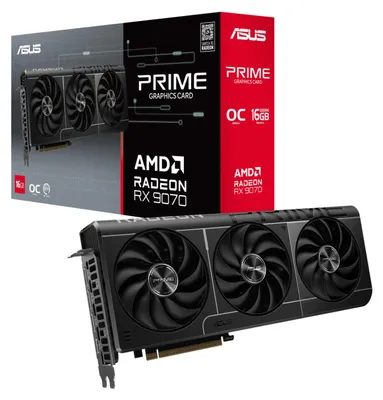 Produktbild von ASUS Prime -RX9070GRE-O12G, Radeon RX 9070 GRE, 12 GB, GDDR6, 192 Bit, 7680 x 4320 Pixel, PCI Express 5.0