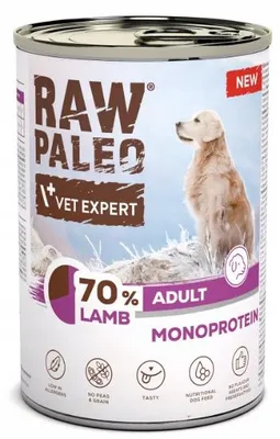 Zdjęcie produktu dla Mokra karma dla psa VetExpert Raw Paleo Jagnięcina Adult 400g