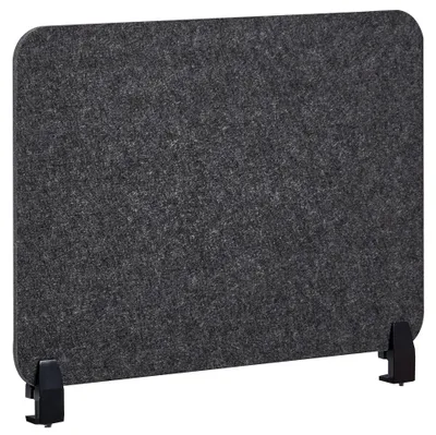 Obrázek produktu pro BELIANI Rozdělovač psacích stolů tmavě šedý látkový potah z materiálu PET 72 x 50 cm akustický rozdělovač psacích stolů domácí kancelář