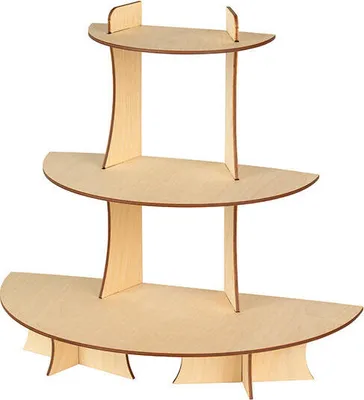 Produktbild von 3-fach Präsentationsdisplay aus Holz