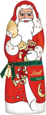 Produktbild von Lindt Weihnachtsmann Nuss aus Alpenvollmilch Schokolade 125g 3er Pack
