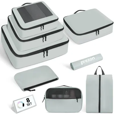 Produktbild von Organizer für Koffer – Set mit 8 Stück – Leichte Packwürfel – Für Reiseaccessoires und Handgepäck