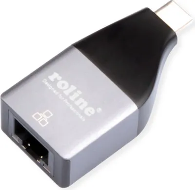 Obrázek produktu pro ROLINE 12.02.1110 Kabeladapter USB Type C RJ-45 Silber (12.02.1110)