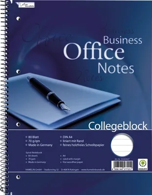 Produktbild von Collegeblock DIN A4 holzfrei 80Blatt liniert