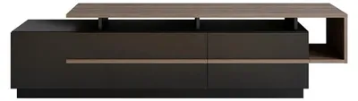 Image de CALICOSY - Meuble TV 2 portes abattantes L180 cm - STRATO