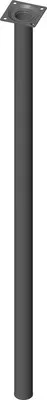 Obrázek produktu pro Nábytková noha Ø 30x750 mm, černá