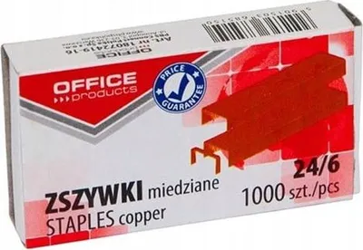 Obrázok produktu pre Kancelárske produkty 24/6 medené sponky 1000ks.