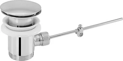 Produktbild von ASW Excentergarnitur 11/4" 100085 universal, mit Stopfen, verchromt