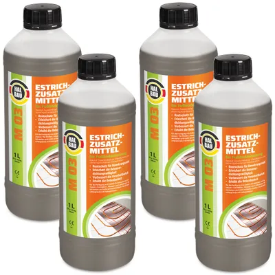 Produktbild von Estrichzusatzmittel 4L für Fußbodenheizung Heizestrichen Beton Plastifizierer Heizsysteme M03
