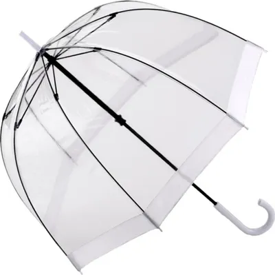 Produktbild von Fulton Glockenschirm Regenschirm  Transparent Durchsichtig Weiß