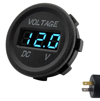 Produktbild von ProRide Voltmeter 12-24V DC Einbau, Blau, Auto, Boot, Motorrad, KI-generiertes Bild