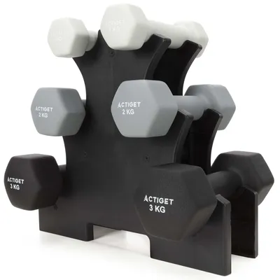 Productafbeelding van Halterstandaard Met Dumbbell set | Halterset | Dumbbell Set | 1/2/3 KG | 12 KG